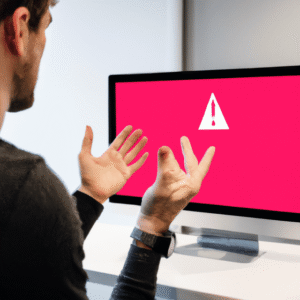Ilustração do erro: conteúdo não acessível ou irrelevante