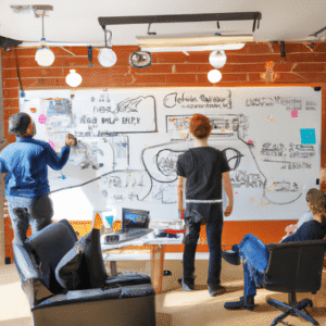 Ilustração das tendências de desenvolvimento web para 2025: IA, WebAssembly, PWA e acessibilidade