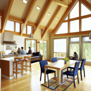 Exemplo de projeto residencial com arquitetura sustentável no Canadá