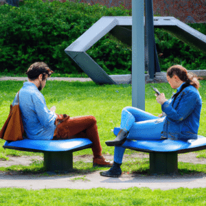 Exemplo de mobiliário urbano inovador integrado a espaços públicos