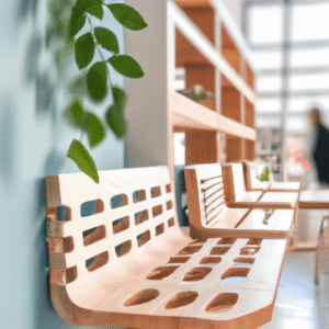 Móveis modulares com design biofílico inspirado na natureza