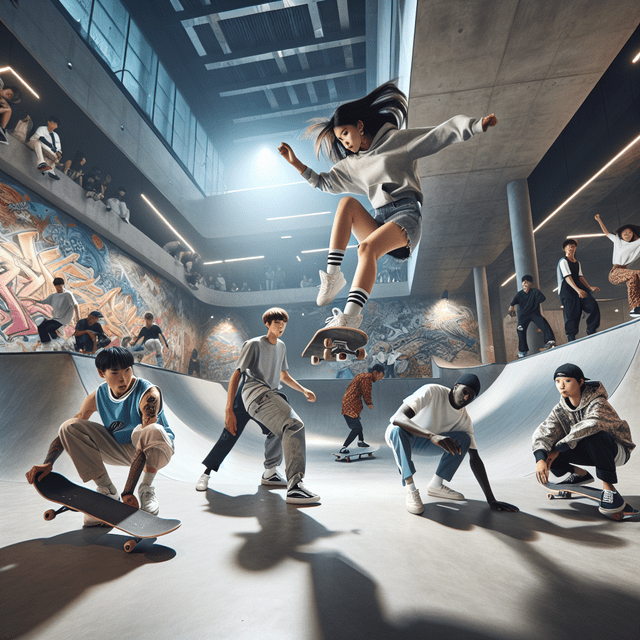 Skatepark Indoor em Xangai: Estruturas e Tendências